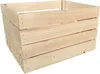 A wooden crate is shown against a white background. Produktbild-Vorschau