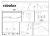 Instructional diagram for assembling a Rabalux light fixture. Anteprima dell’immagine prodotto