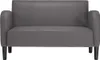 vidaXL Dwuosobowa sofa szara 110 cm imitacja skóry Podgląd zdjęcia produktu 3