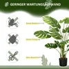 HOMCOM Plante artificielle, plante artificielle de 120 cm, Voir les images du produit 6