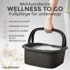 Fußwanne mit Henkeln, 16l. rechteckig, Anthrazit Produktbild-Vorschau 3