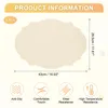 Lederne Platzsets oval 2 Stück 43x29,5 cm beige rutschfest Produktbild-Vorschau