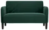 vidaXL Divano a due posti in velluto verde scuro 109 cm Anteprima dell’immagine prodotto 3