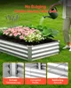 VEVOR Hochbeet Metall 2er-Pack 180x90x30 cm, Rechteckiges Produktbild-Vorschau 3