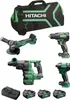 A collection of HIKOKI power tools and accessories laid out on a white background. Anteprima dell’immagine prodotto