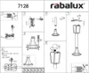 Rabalux 7128 Lampadaire extérieur Taverna, E27, aluminium, Voir les images du produit 4