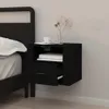 vidaXL Wand-Nachttisch Schwarz 50x36x40 cm Produktbild-Vorschau 3