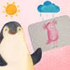 Mr. & Mrs. Panda Badezimmer Matte Axolotl Glücklich - Grau Produktbild-Vorschau 2