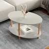 Tavolino 'Højreby' gambe ovali in legno di faggio 70 x 44 x Anteprima dell’immagine prodotto 2