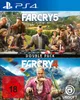 A collage of two video game covers for Far Cry 5 and Far Cry 4, presented as a double pack for PS4. Produktbild-Vorschau