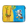 MuchoWow® Laptop Hülle 14 ZollElefant - Giraffe - Wasser Produktbild-Vorschau 1