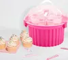 Muffin-Cupcake Box rund aus Kunststoff, Muffin / Cupcake Produktbild-Vorschau 6