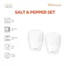 Ensemble sel et poivre Wilmax en porcelaine blanche Voir les images du produit 5