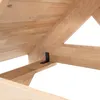 Tettoia in legno di quercia, copertura per porta a timpano, Anteprima dell’immagine prodotto 8