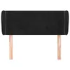 vidaXL Kopfteil mit Ohren Schwarz 103x23x78/88 cm Samt Produktbild-Vorschau 3