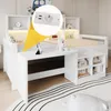 Łóżko dziecięce Merax, 90x200 cm, z biurkiem i miejscem do Podgląd zdjęcia produktu 3