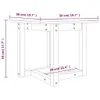 vidaXL Couchtisch Honigbraun 50x50x45 cm Massivholz Kiefer Produktbild-Vorschau 7