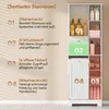 HOMCOM Badezimmerschrank Schmaler Badschrank mit 6 offenen Produktbild-Vorschau 4