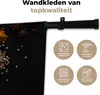 MuchoWow® Wandteppich Wandbehang Kräuter - Schwarz - Produktbild-Vorschau 3