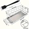 Hähnchenschenkel Halter, Edelstahl Chicken Rack Produktbild-Vorschau 2