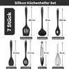 Homikit set di utensili da cucina 7 pezzi in silicone Anteprima dell’immagine prodotto 2