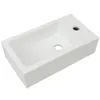 vidaXL Lavabo rectangulaire avec trou pour robinetterie Voir les images du produit 1