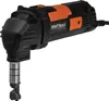 A black and orange electric sheet metal shear is shown against a white background. Anteprima dell’immagine prodotto