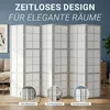 Homestyle4u Paravent Raumteiler 6 teilig Holz Grau Shoji Produktbild-Vorschau 17