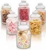 Unyqoos® Set van 6 voorraadpotten – 1 liter glas (Ø11×19 Productafbeelding-voorbeeld 1