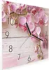 Wanduhr aus Glas mit Motiv Orchideen_tabletop- 30 x 30 cm - Produktbild-Vorschau 2