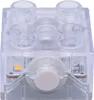 A close-up, studio shot of a transparent LEGO DUPLO light brick. Podgląd zdjęcia produktu