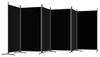 vidaXL schermo pieghevole 6 pezzi nero 520x180 cm tessuto Anteprima dell’immagine prodotto 5