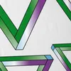 style3 Triangles Damen T-Shirt, Farbe:Weiß, Größe:L Produktbild-Vorschau 2