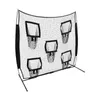 Tréninková síť na ragby s 5 kapsami na terče černá Náhled obrázku produktu 1