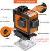 Cross Line Laser profi 4D 16 linií Laserová vodováha zelená Náhled obrázku produktu 9