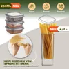 A marketing image showcasing food storage containers with text and graphics highlighting features and uses. Náhľad obrázku produktu