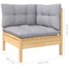 vidaXL 8-tlg. Garten-Lounge-Set mit Grauen Kissen Kiefer Produktbild-Vorschau 14