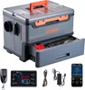 A VEVOR diesel heater and its accessories are displayed against a light gray background. Voir les images du produit