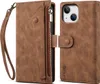 Etui de protection pour iPhone 15 étui en cuir avec Voir les images du produit 1