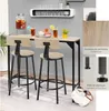 Tabourets de bar Poole - Bois clair industriel, Chêne Voir les images du produit 4