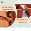 4er Set Blumenkasten Balkongeländer Beidseitig Balkon Produktbild-Vorschau 3
