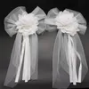 Autoschmuck Hochzeit Schleife, Hochzeitsdeko Weiß Produktbild-Vorschau 1