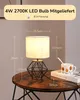 EDISHINE Nachttischlampe, Moderne Tischlampe, Vintage Produktbild-Vorschau 5