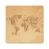 MuchoWow® Mauspad Mousepad Weltkarte - Vintage - Papyrus Produktbild-Vorschau 1