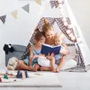 Relaxdays Sitzhocker mit Stauraum Größe L, runder Fußhocker Produktbild-Vorschau 5
