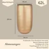 Vaso da fiori Camiel gold 65cm - fioriera rotonda alta in Anteprima dell’immagine prodotto 2