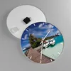 Wanduhr - Rund - Glasuhr - Maledische Insel Archipel Ozean Produktbild-Vorschau 2