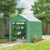 Serra in plastica Outsunny con ripiano per fiori e pomodori Anteprima dell’immagine prodotto 2