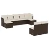 The Living Store 9-tlg. Garten-Sofagarnitur mit Kissen Produktbild-Vorschau 3