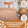 Kinderbettwäsche Set 2-teilig, Fuchs mit Ohren, Rot - Produktbild-Vorschau 5